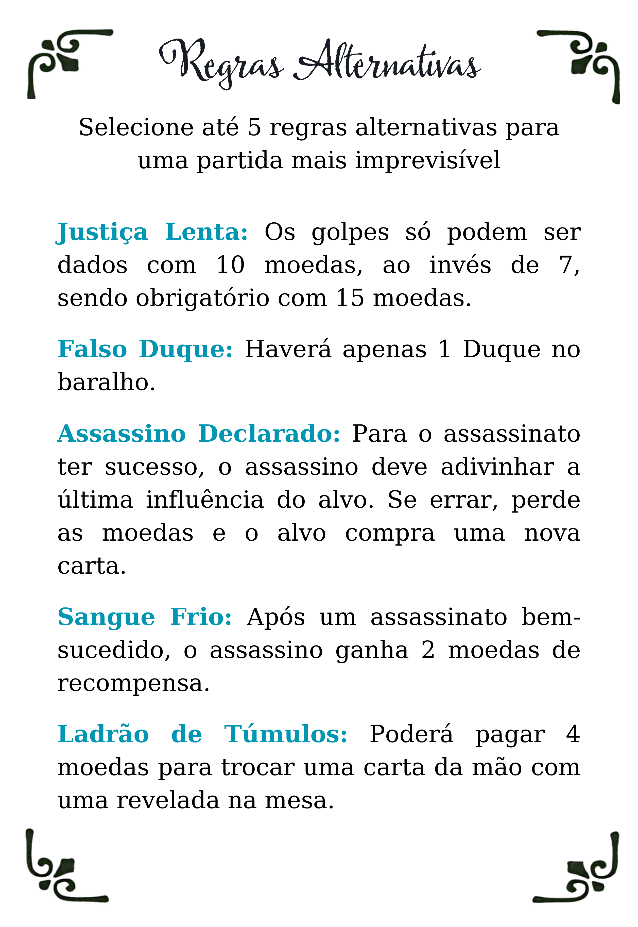 Regras Alt Frente